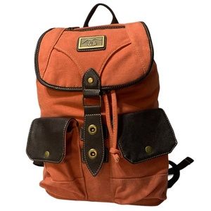 Canadian backpack coral canvas backpack
